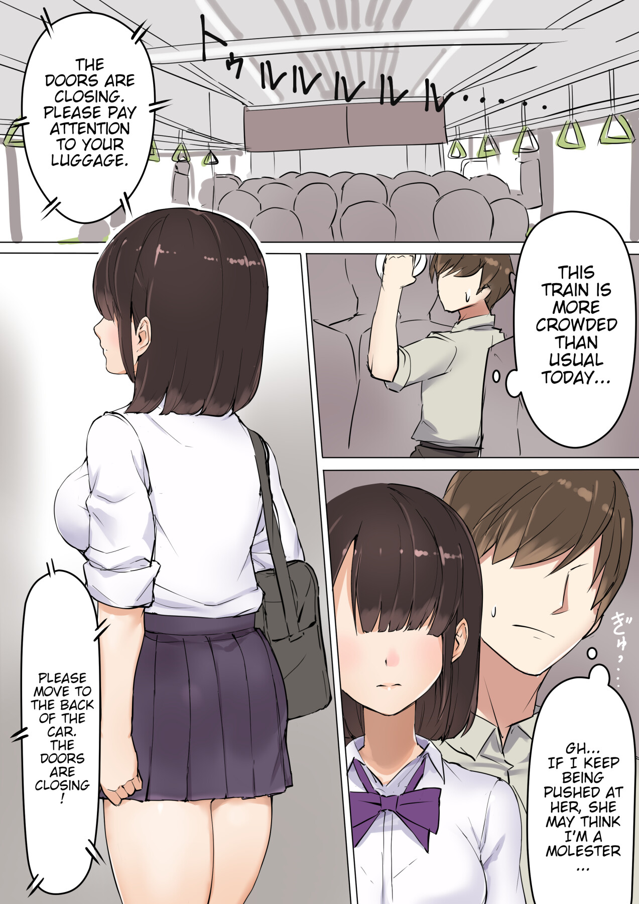 Hentai Manga Comic-After Being Reverse-Molested on a Crowded Train by a Lewd High School Girl, I Was Used Like a Sex Toy in a Love Hotel.-Read-2